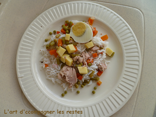 Salade de riz et poulet du dimanche