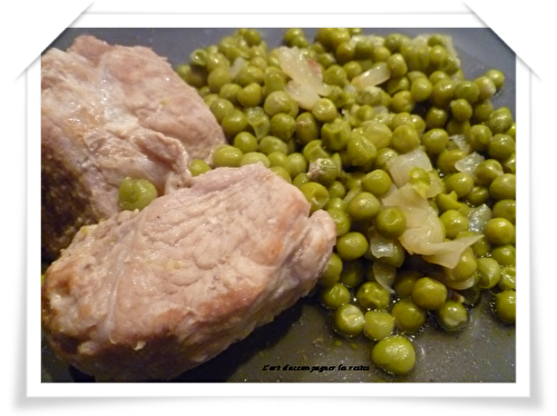 Sauté de porc aux petits pois