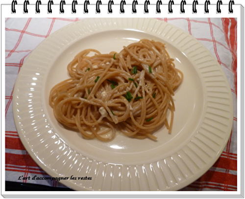 Spaghettis sauce au camembert