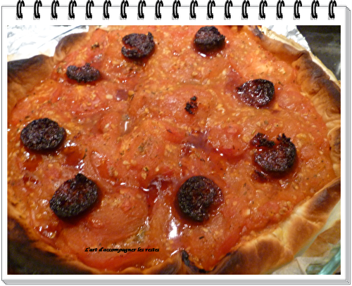 Tarte à la tomate et au chorizo