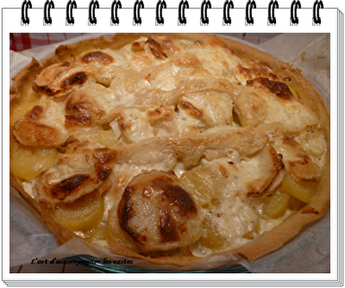 Tarte au fromage de chèvre et aux pommes de terre