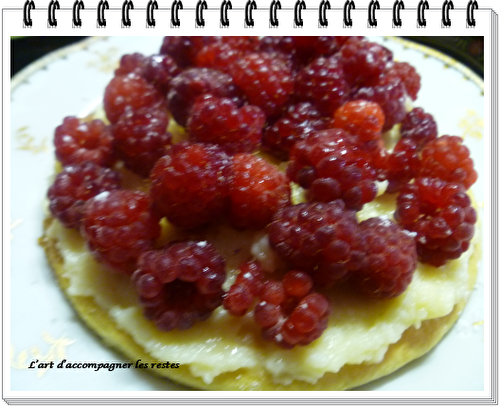 Tarte fine aux framboises