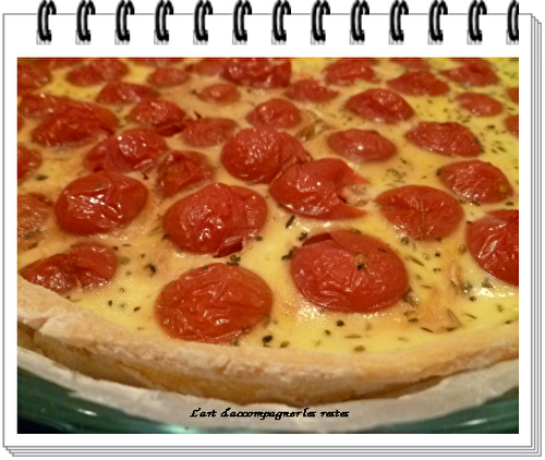 Tartelettes aux tomates cerises, philadelphia et origan