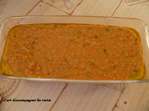 Terrine de lentilles corail