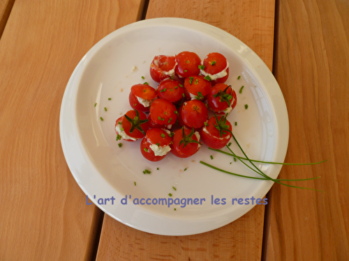 Tomates cerises farcies au roquefort