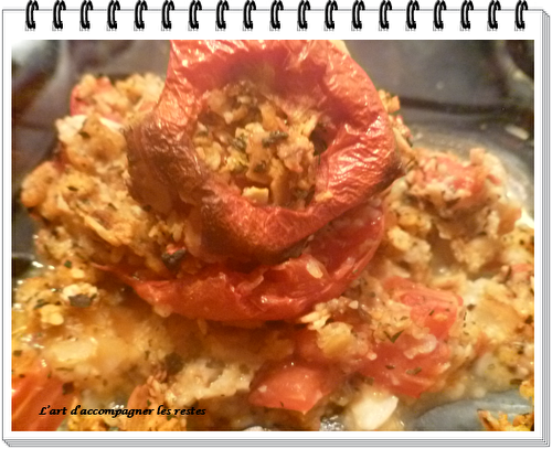 Tomates farcies aux flocons d'avoine WW