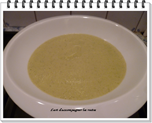 Velouté de brocolis (présenté par Alain DUCASSE)