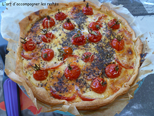 Quiche roquefort-tomates