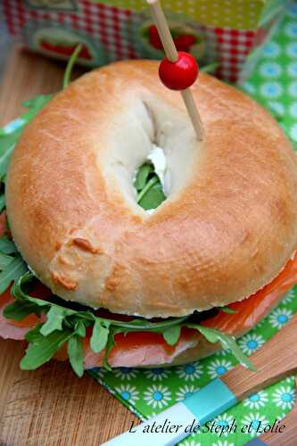 Bagel au saumon et cream cheese - A la New Yorkaise