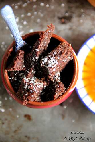 Bouchées chocolatées au chocolat noir