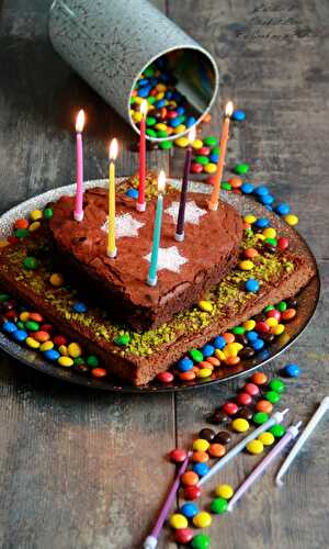 Brownies aux chocolats (noir et lait) pour les "30 ans du Téléthon"