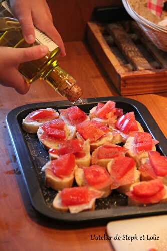 Bruschetta à la tomate de Lolie