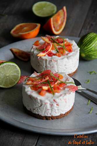 Cheesecakes au pomélo et orange sanguine « Bataille Food 20″ - L'atelier de Steph et Lolie