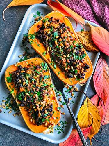 Courge butternut farcie