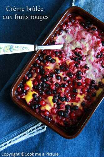 Crème brûlée aux fruits rouges