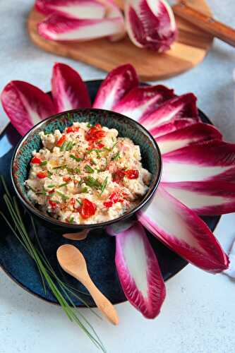 Dip de chèvre frais & poivron rouge grillé