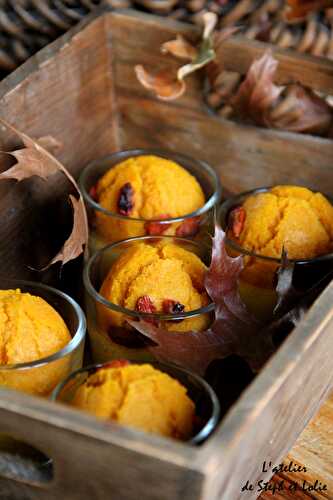 Muffins au potiron et baies de Goji