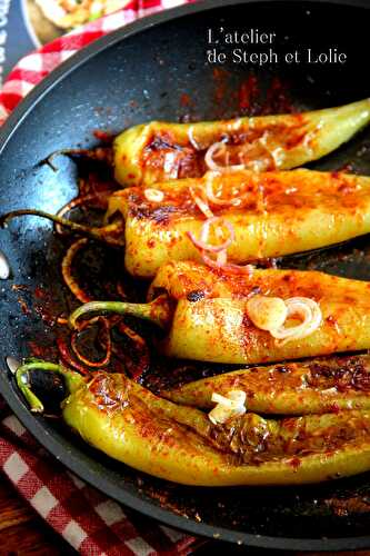 Piments sautés aux échalotes