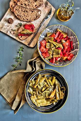 Poêlée de poivrons et piments verts