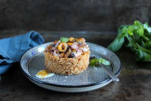 Riz poêlé aux fruits de mer