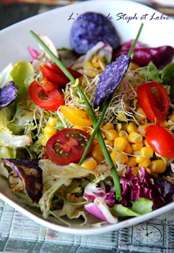 Salade aux chips "Vitelotte"