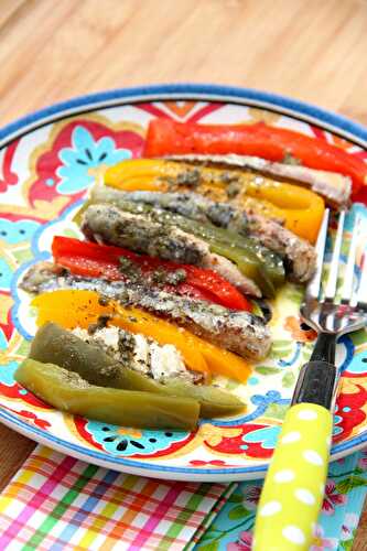 Sardines aux poivrons - Sardines and peppers