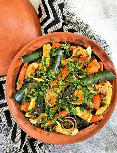 Tajine de poulet aux légumes