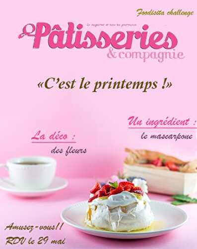 Tartes fines aux abricots et "salade de fleurs" Foodista édition spéciale "Printemps"