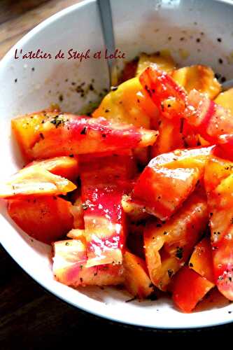 Tomates à la fleur de sel et origan