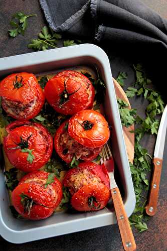 Tomates farcies - L'atelier de Steph et Lolie