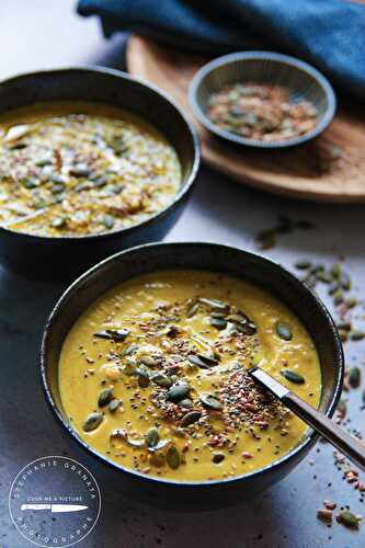 Velouté aux légumes et petites graines