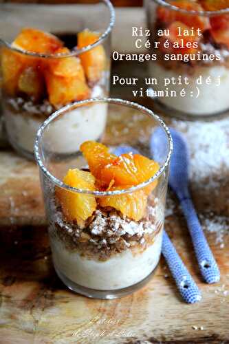 Verrines "riz au lait et oranges sanguines"