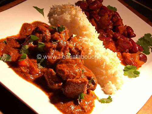 Agneau au Curry & Haricots Rouges-Rogan Josh & Rajma