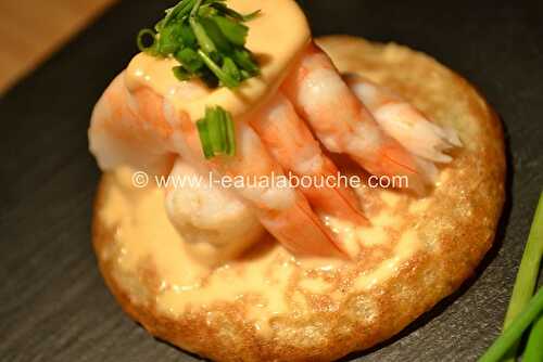 Blinis aux Crevettes & Ciboulette