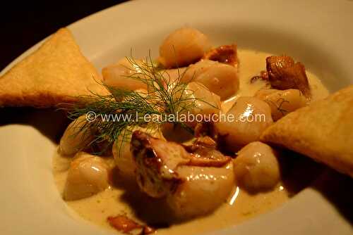 Cassolette de Noix de Saint Jacques & de Chanterelles