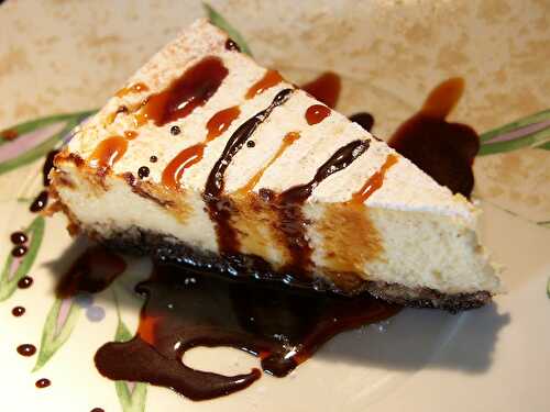 Cheesecake en Duo Choco-Caramel