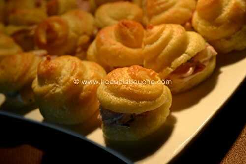 Chouquettes Farcies au Jambon et à la Moutarde