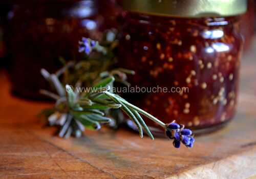 Confiture de Figues à la Lavande et aux Amandes au Rhum