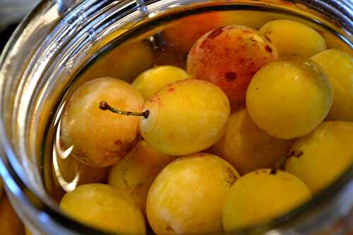 Mirabelles au Pfümli-Eau de Vie de Prune