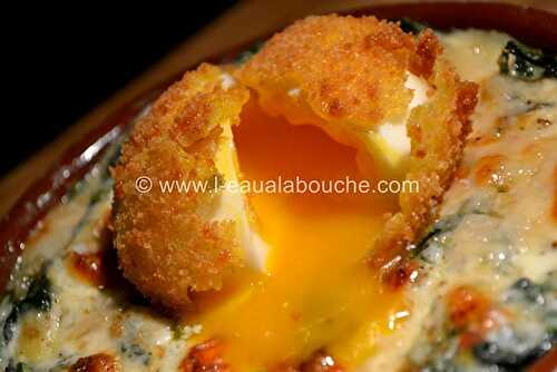 Œuf Pané Frit à la Florentine