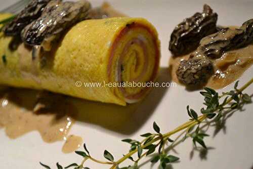 Omelette au Jambon Sauce aux Morilles