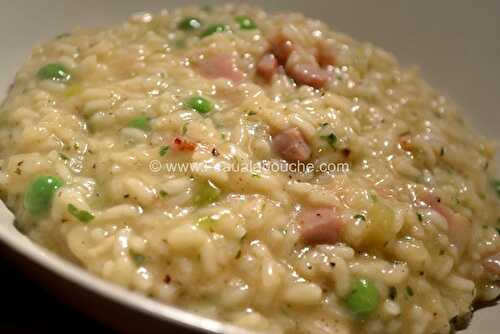 Risotto au Lard & Petits Pois