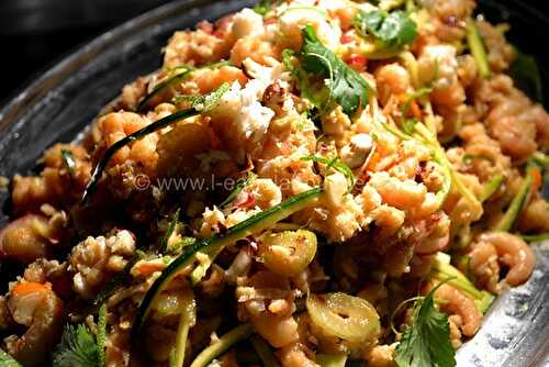 Salade de Crevette et de Crabe à la Thaï