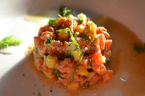 Tartare de Saumon Sauvage Mangue et Fenouil