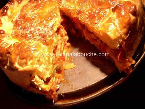 Tourte de Poulet à la Basquaise