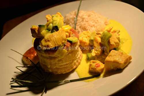 Vol au Vent au Saumon Courgette, Poireau & Raisins Secs