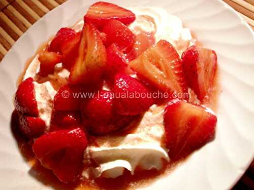 Fraises au Sirop d'Orange