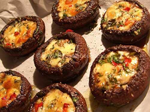 Champignons Farcis aux Herbes & Fromage