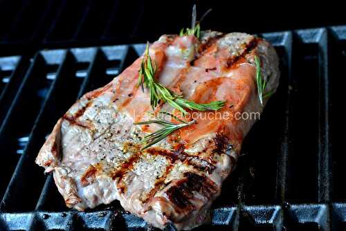 Steak de Boeuf Grillé au Jambon et Romarin