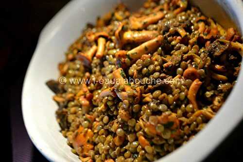 Lentilles aux Chanterelles